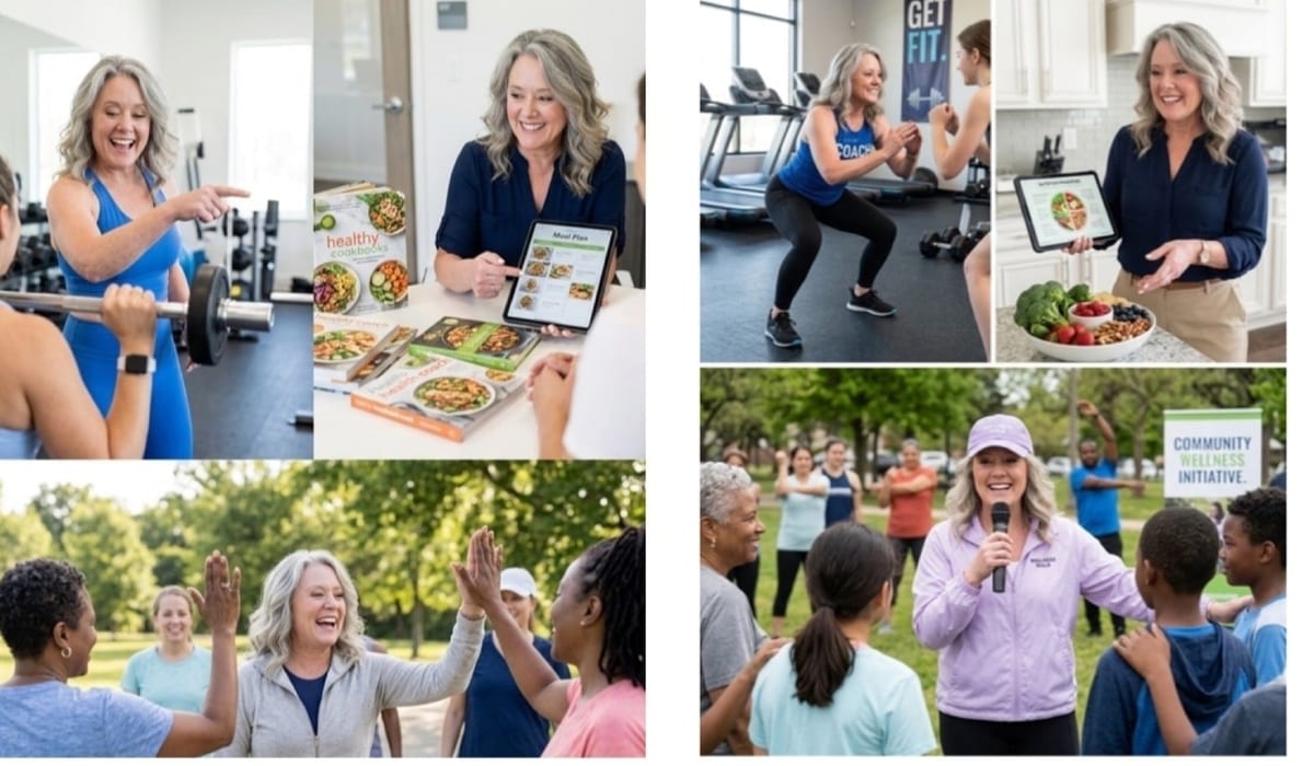 Corporate wellness team
